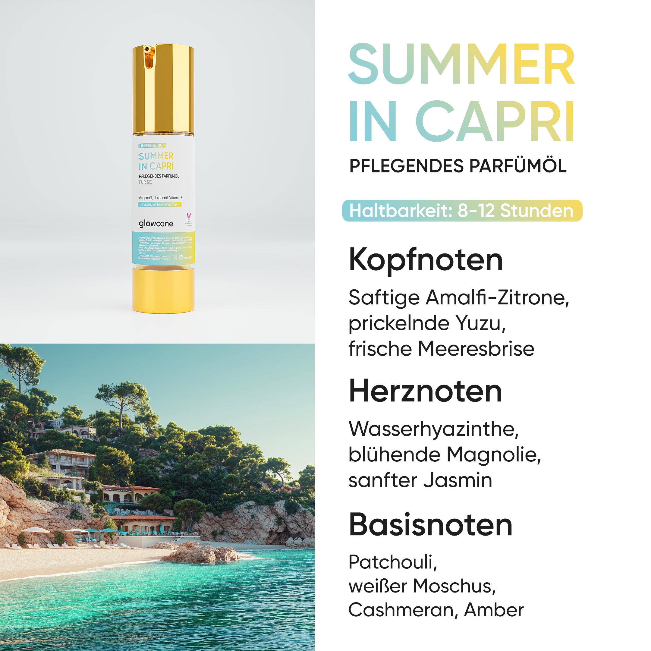 Pflegendes Parfümöl - Summer in Capri