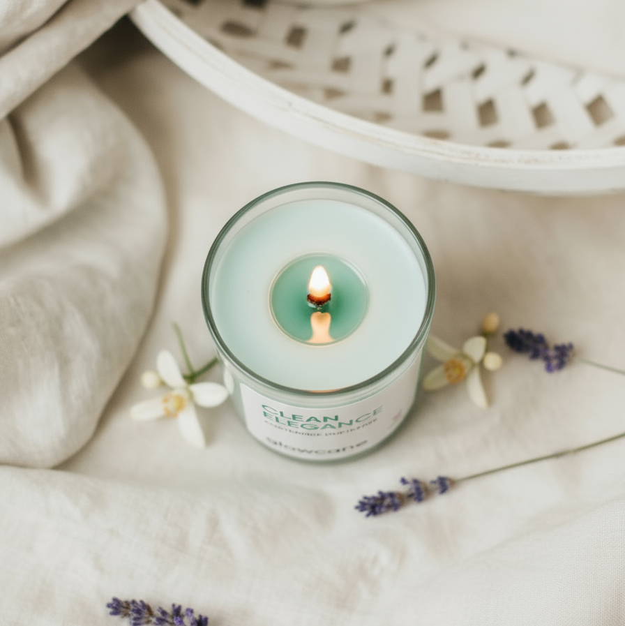 Clean Elegance - Knisternde Duftkerze