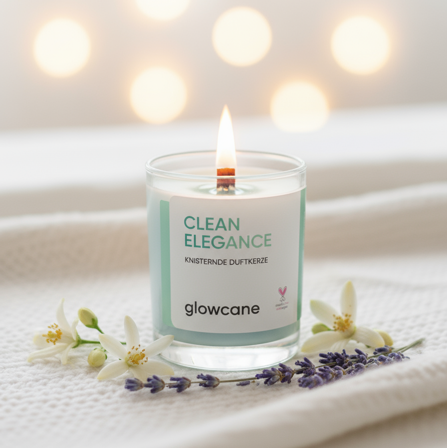 Clean Elegance - Knisternde Duftkerze