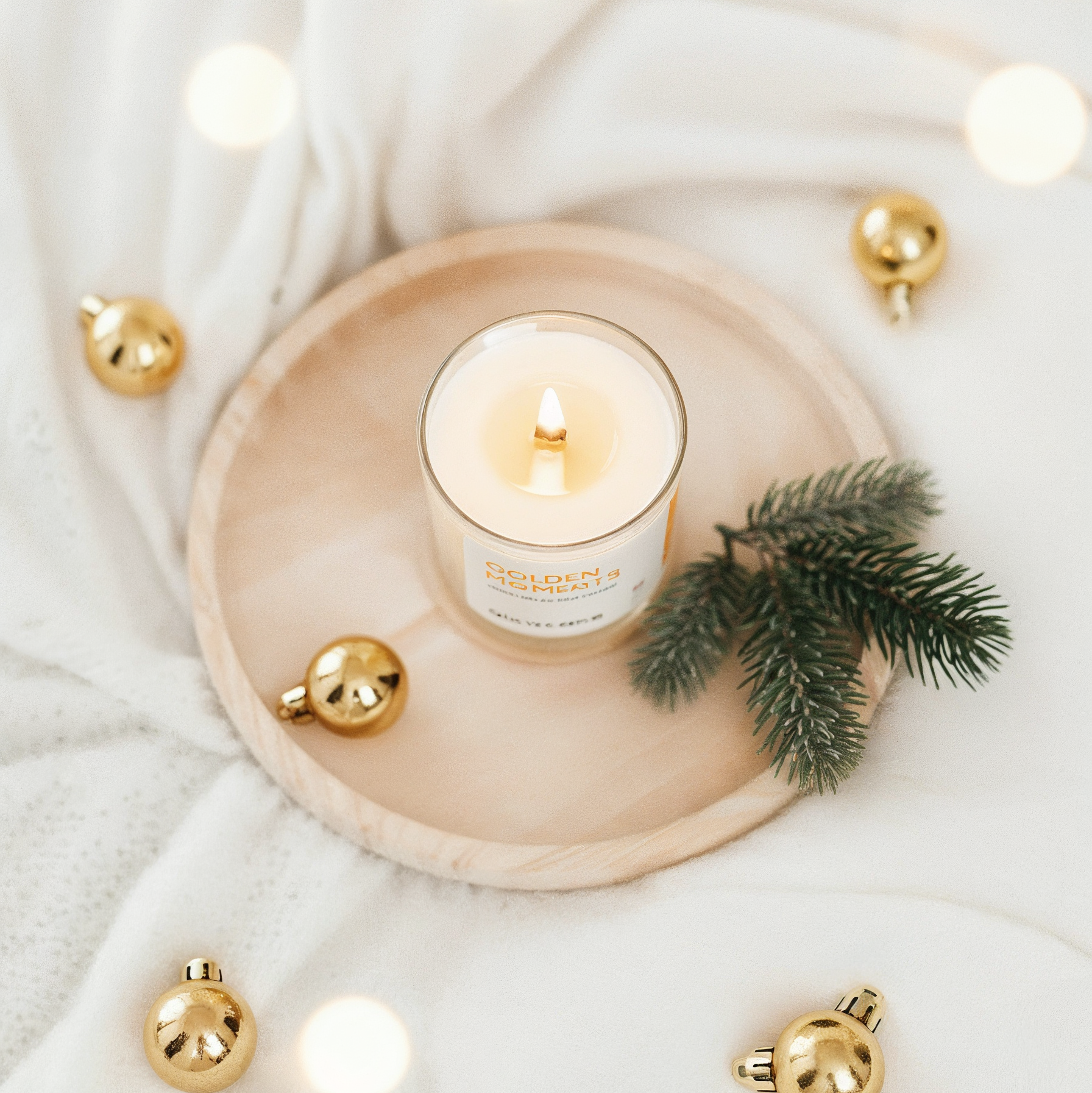Golden Moments - Knisternde Duftkerze