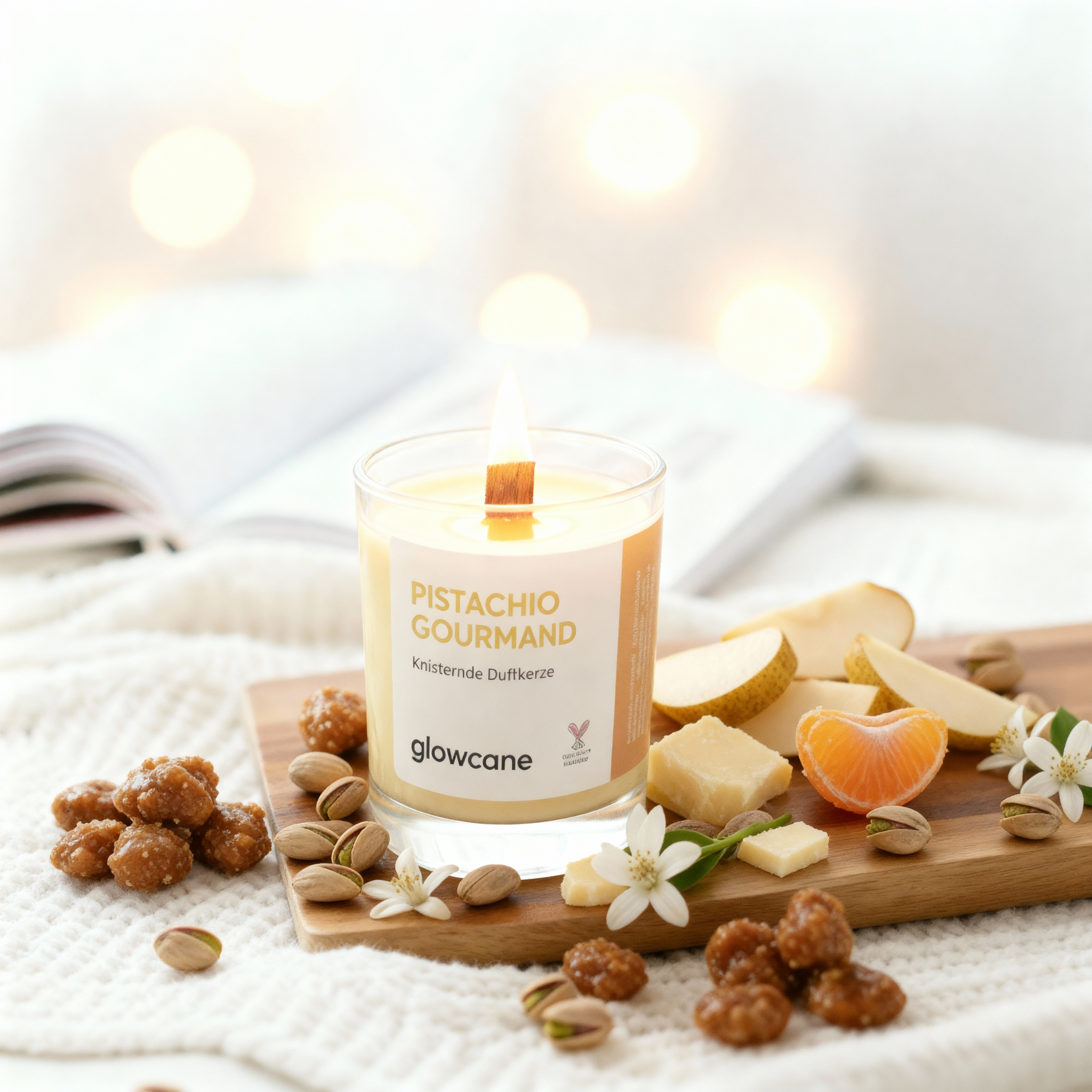 Pistachio Gourmand - Knisternde Duftkerze