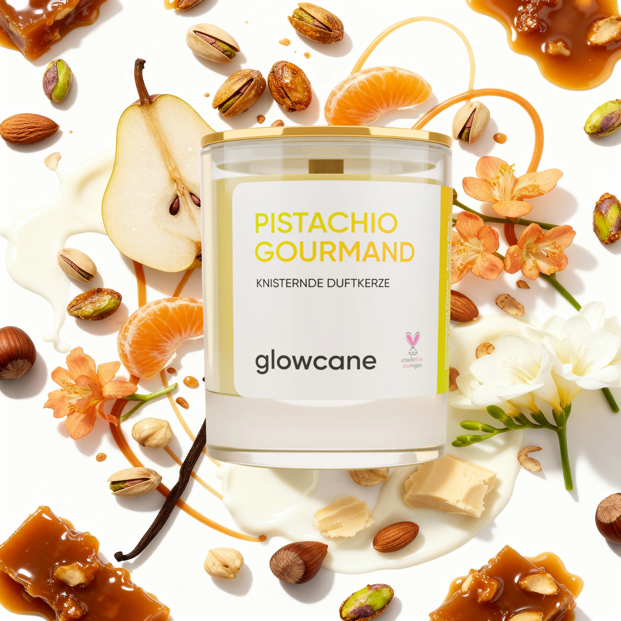 Pistachio Gourmand - Knisternde Duftkerze