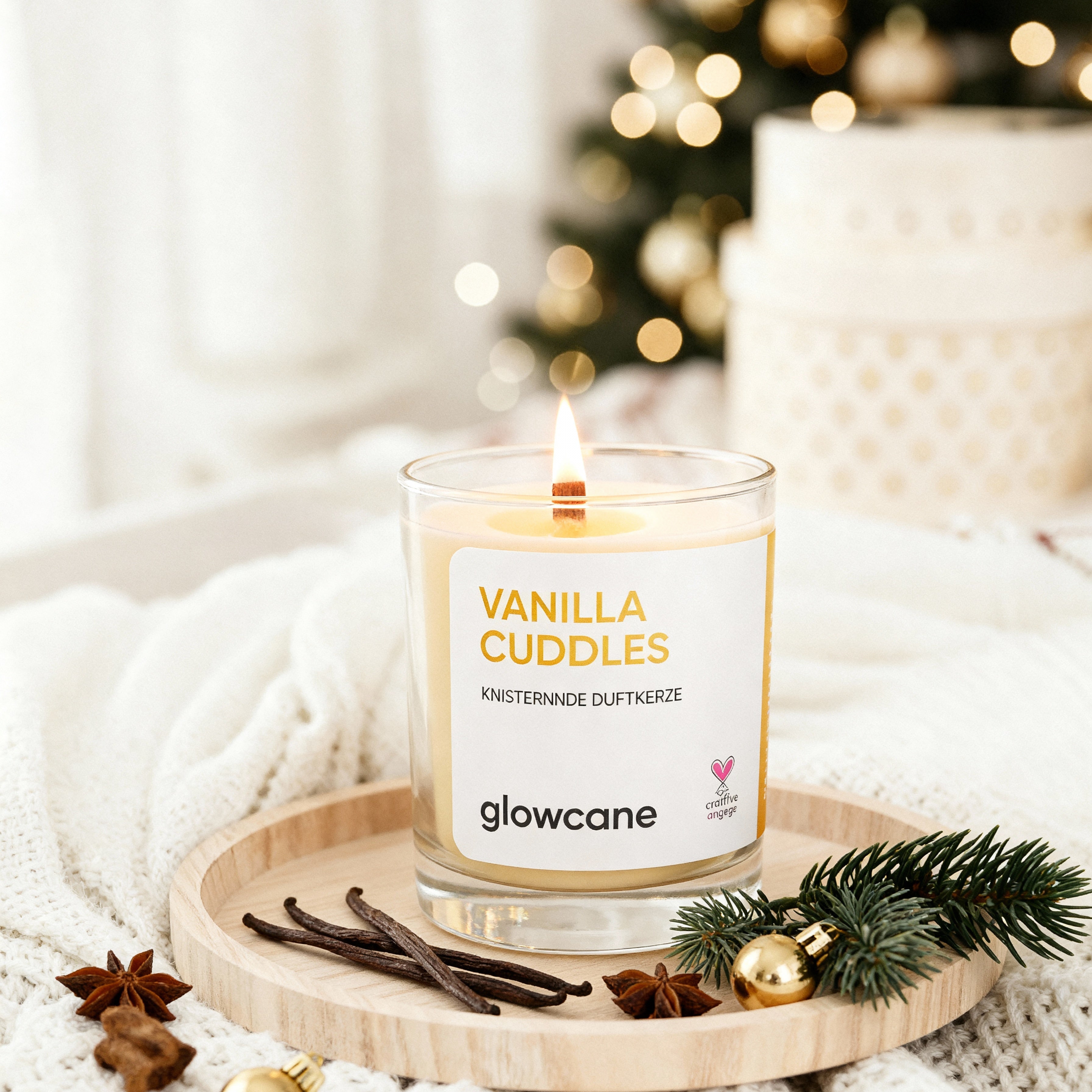 Vanilla Cuddles - Knisternde Duftkerze
