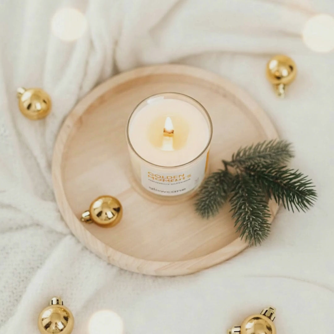 Golden Moments - Knisternde Duftkerze