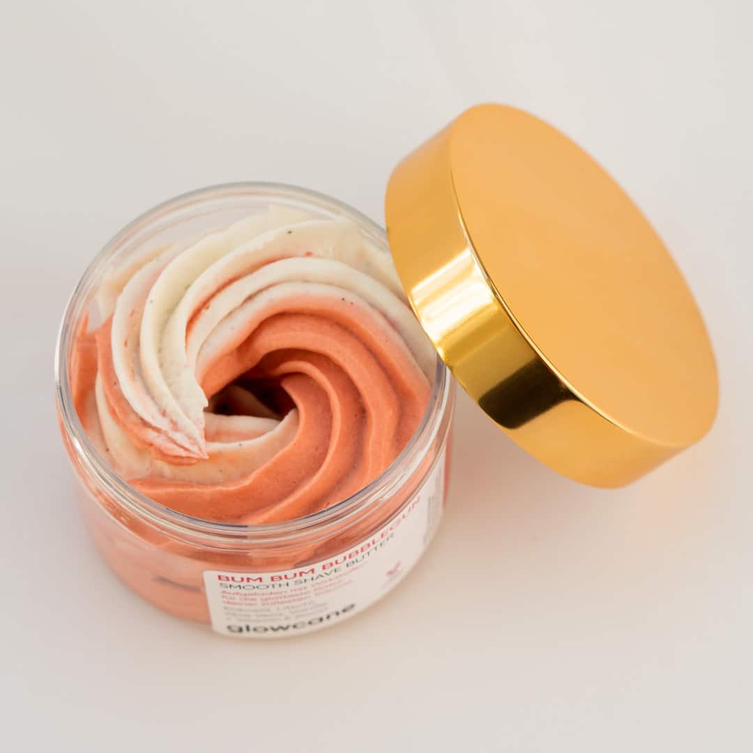 glowcane Bum Bum Bubblegun Smooth Shave Butter geöffnet