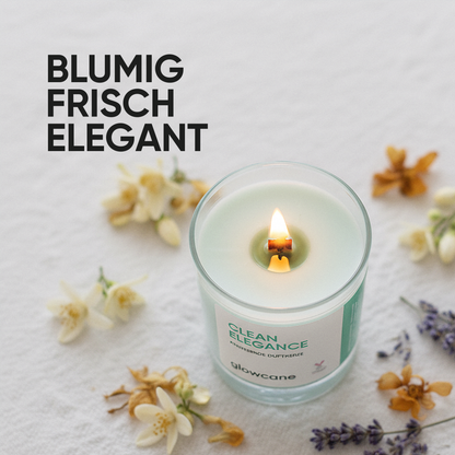 Clean Elegance - Knisternde Duftkerze