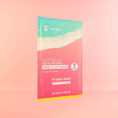 Probe: YUNA GLOW Australian Beautifying Pink Clay Mask - Klärende Gesichtsmaske mit Lavendel