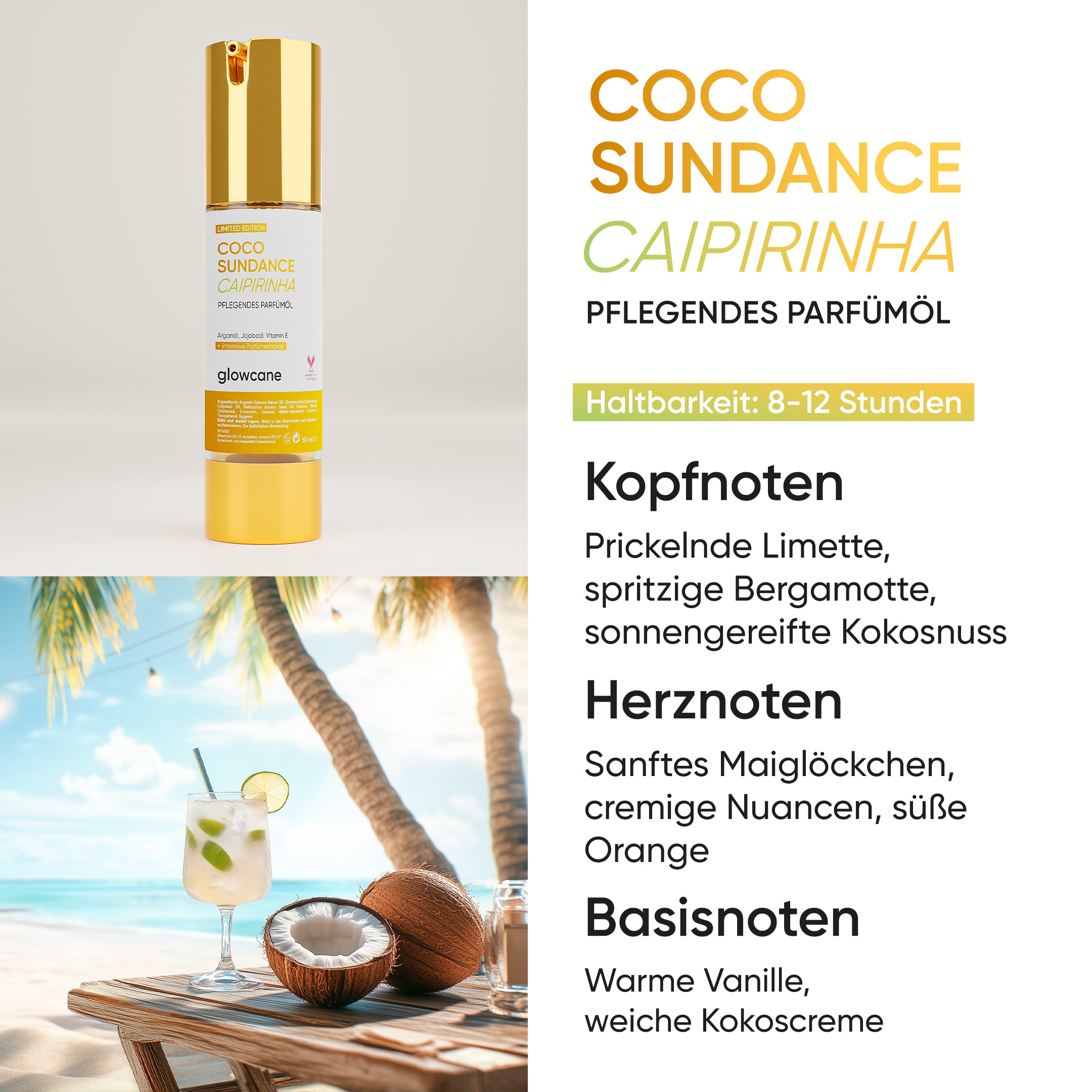 Pflegendes Parfümöl - Coco Sundance Caipirinha - Limited Edition