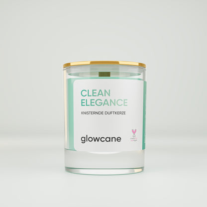 Clean Elegance - Knisternde Duftkerze