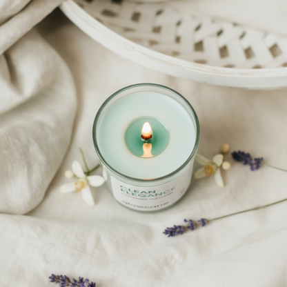 Clean Elegance - Knisternde Duftkerze