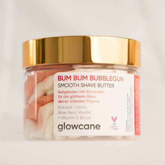Die neue glowcane Bum Bum Bubblegun Smooth Shave Butter
