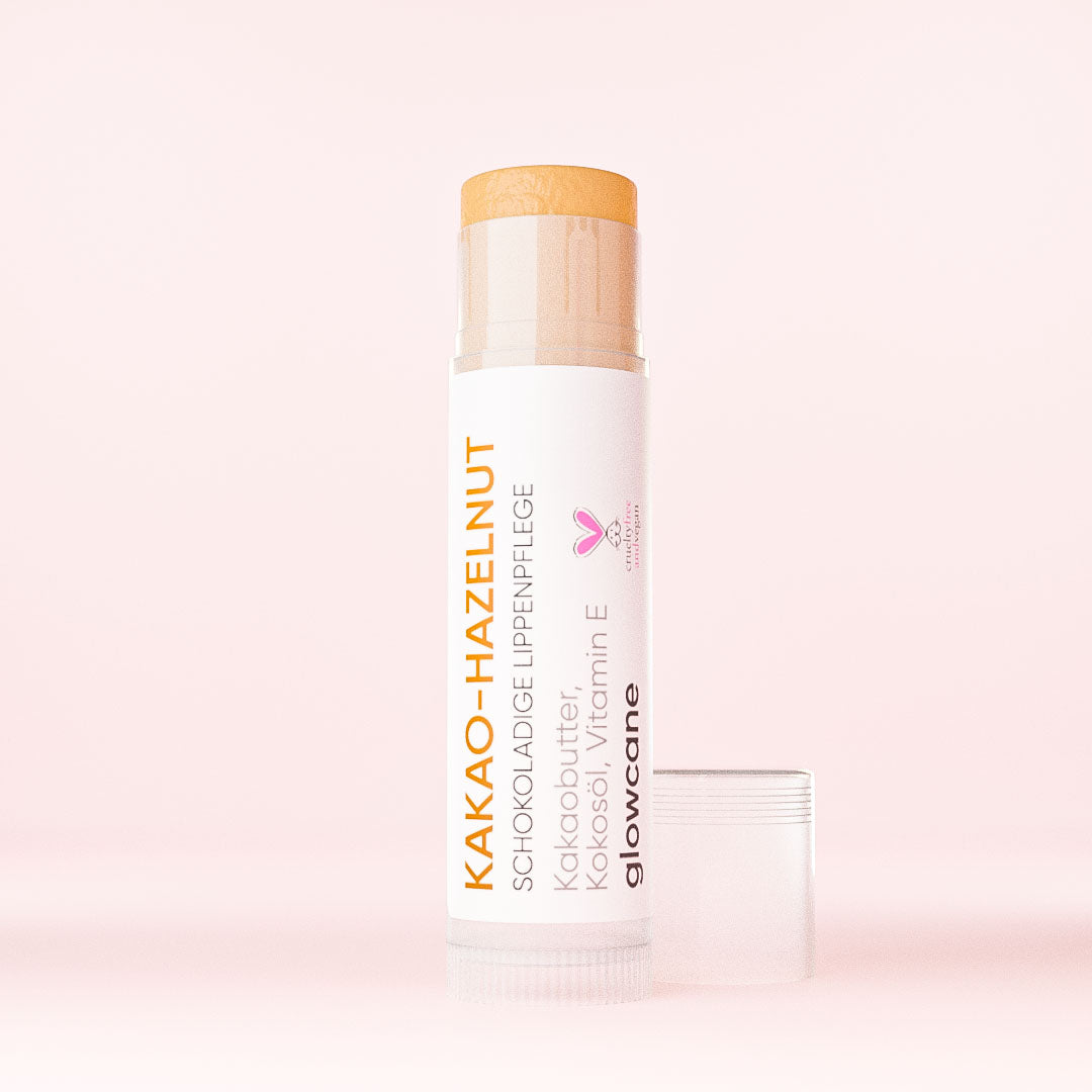 glowcane Schokoladige Lippenpflege - Kakao-Hazelnut